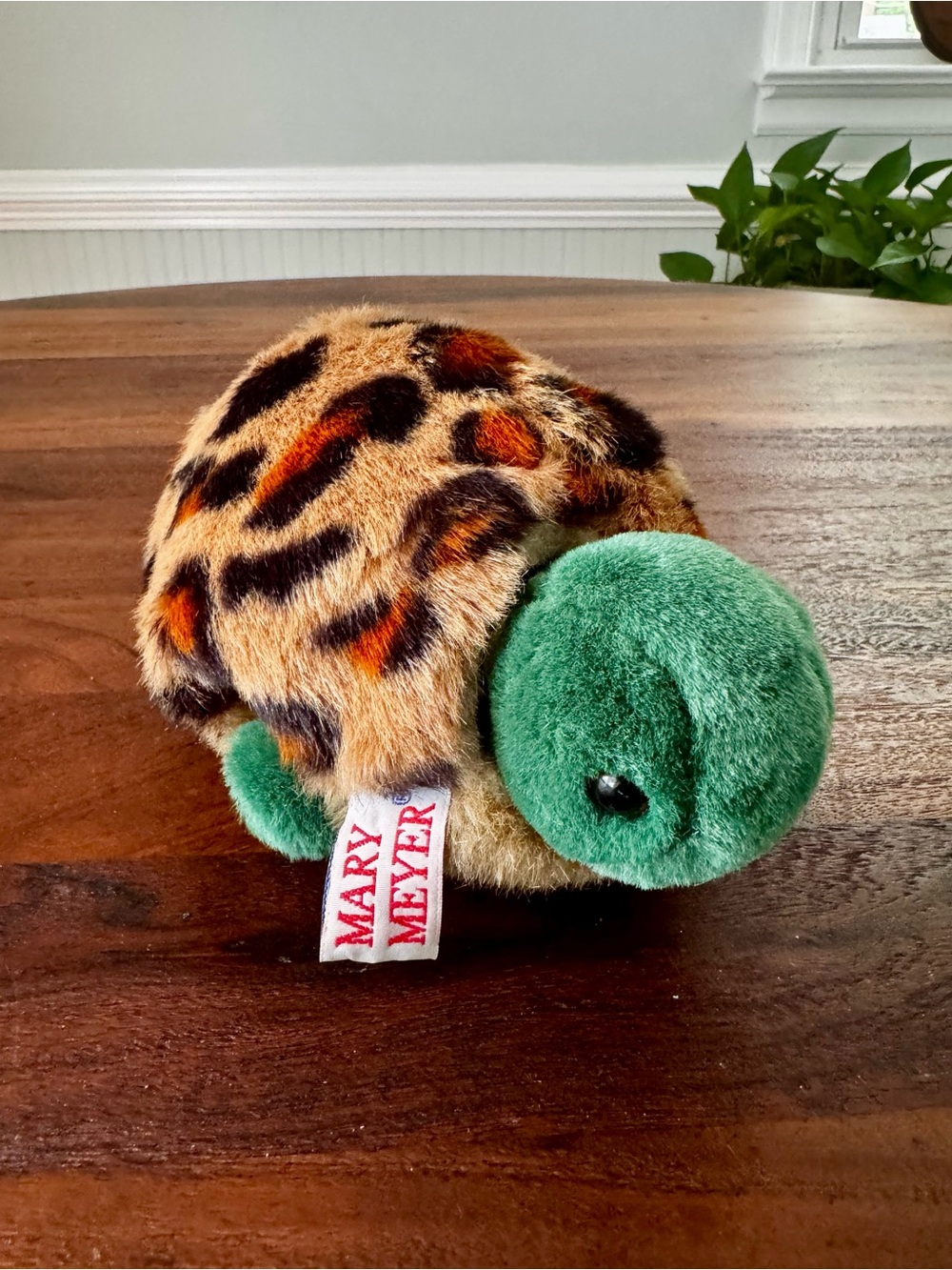 VTG 1989 MARY MEYER TUCKER TURTLE PLUSH, REMOVABLE SHELL Leopard Shell EUC
